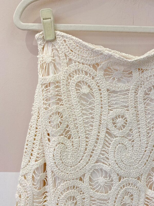 Saia crochet branca Zara P - Imagem 3