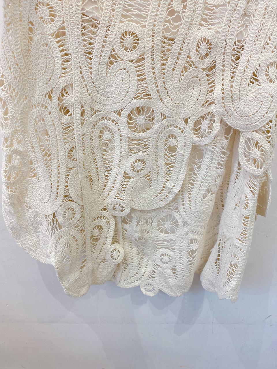 Saia crochet branca Zara P - Imagem 6