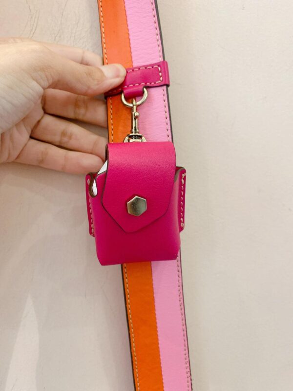 Bolsa estampada couro pink Arezzo - Imagem 5