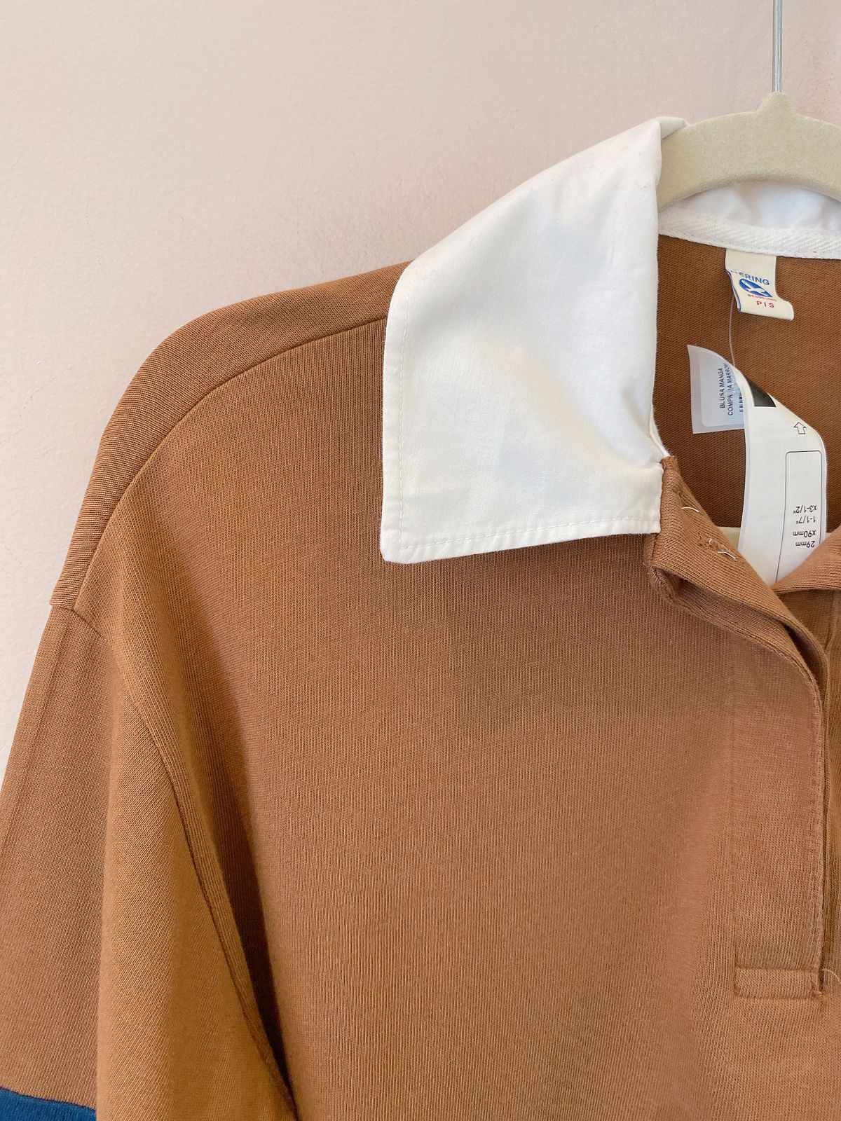 Blusa manga comprida marrom Hering P - Imagem 3