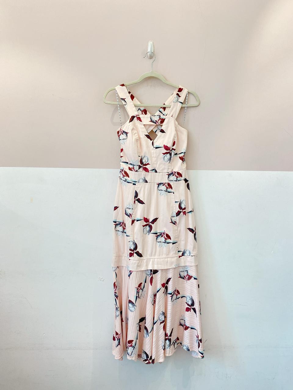 Vestido midi rosa floral Maria Filó Suíte P - Imagem 2