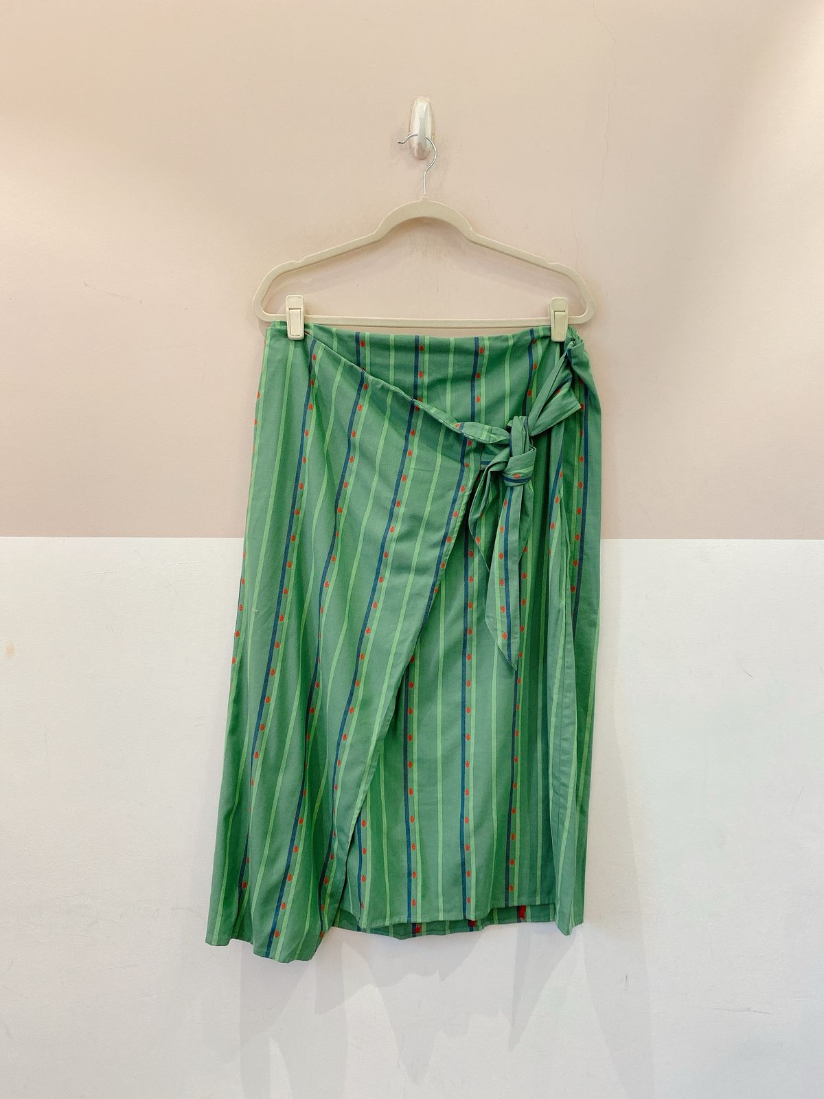 Saia midi verde estampada Absolutti 42 - Imagem 2