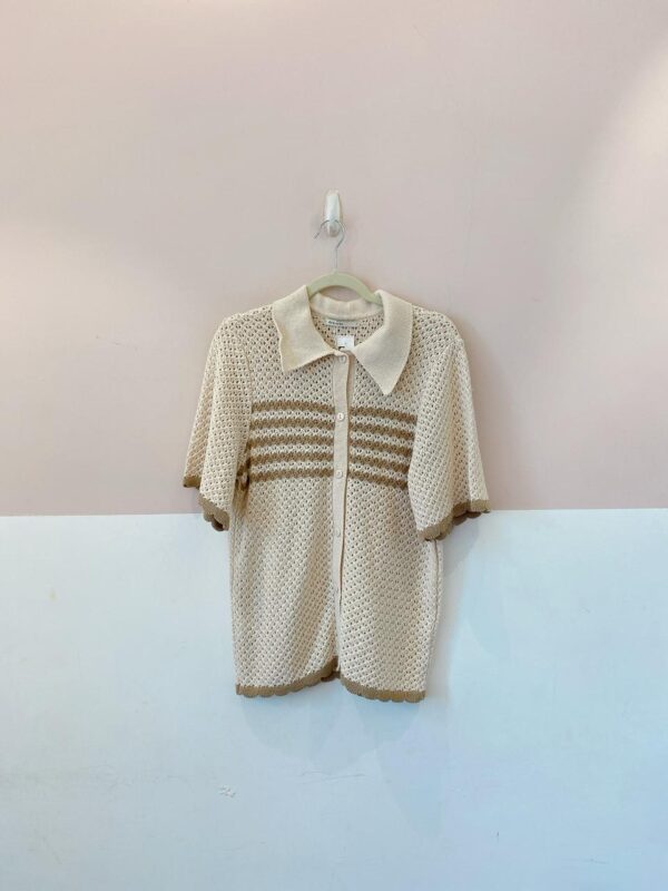 Camisa crochet bege Dress to P