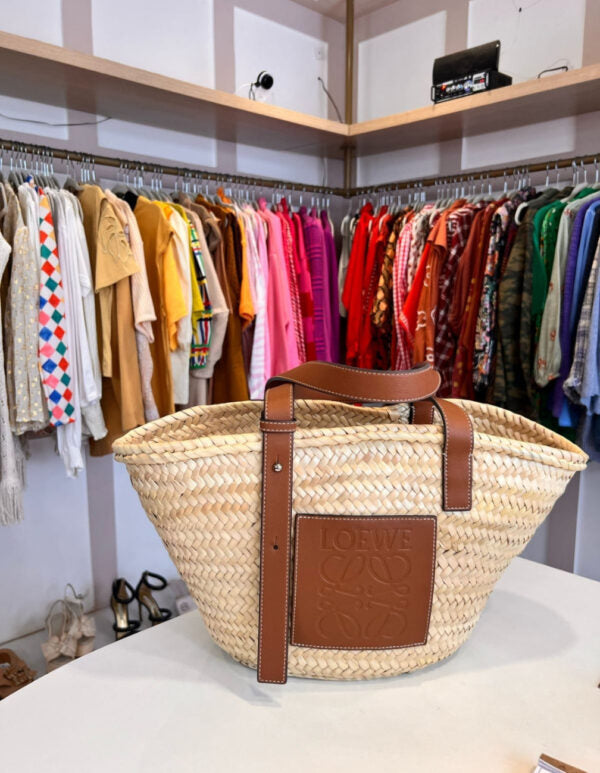 Bolsa palha média Loewe