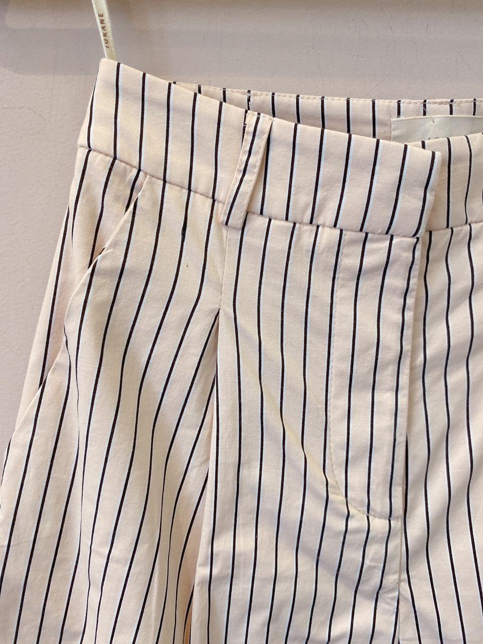 Short listrado bege Iorane 34 - Imagem 2