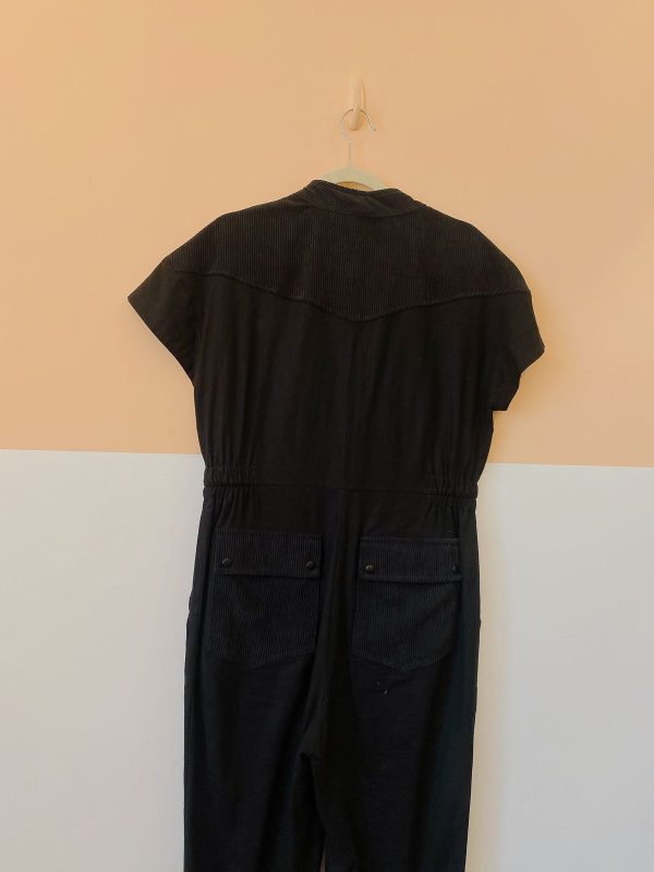 Macacão preto viscolinho/veludo Dress To P - Imagem 4