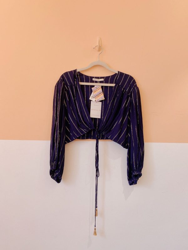 Blusa marinho fios luréx Dress To M