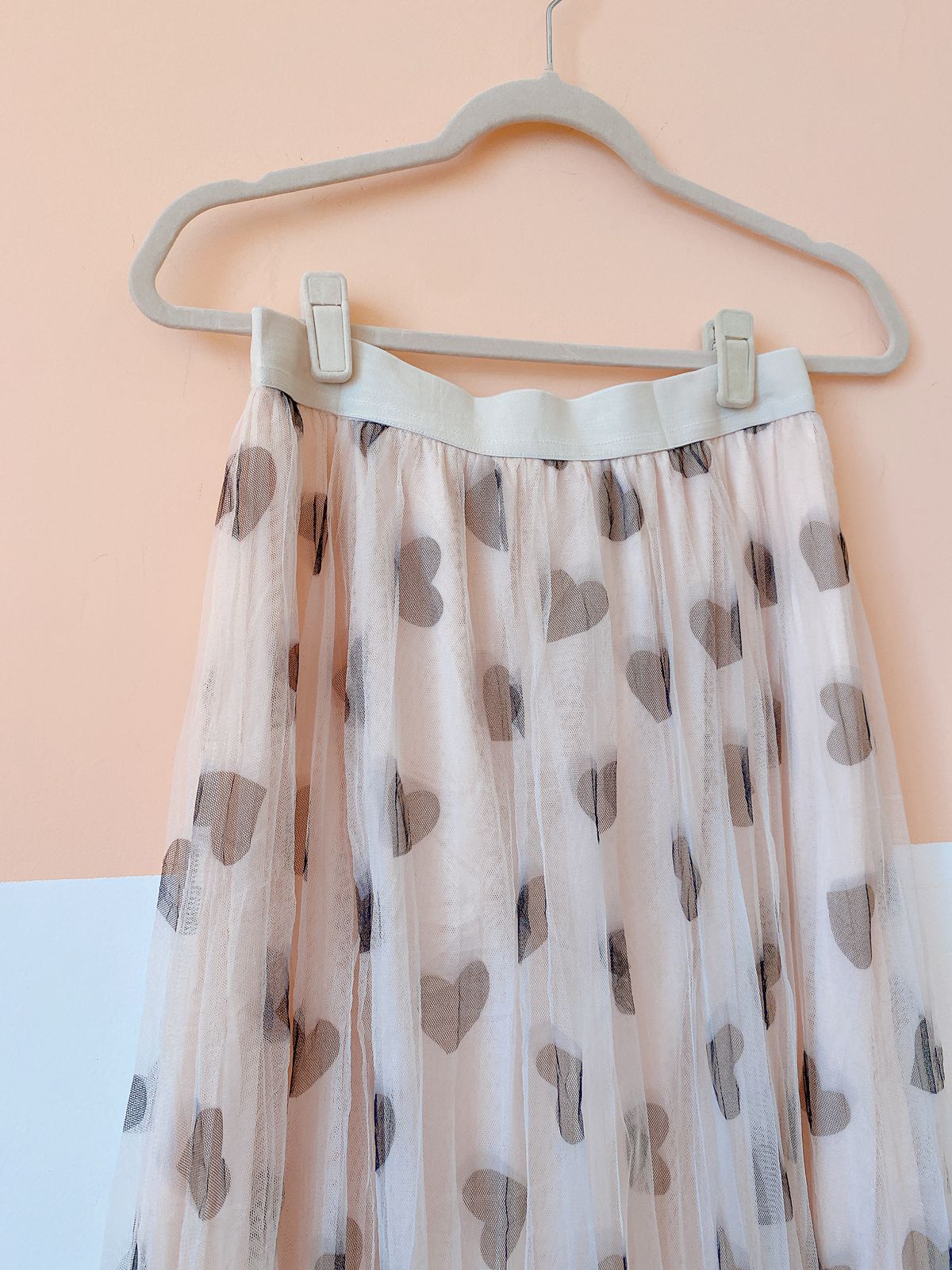 Saia midi tule off corações Vivian Fashion GG - Imagem 2