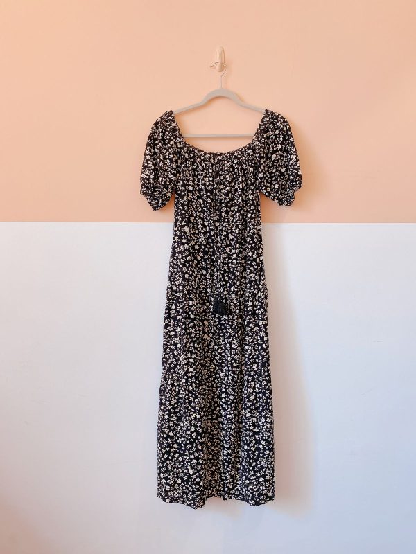 Vestido preto florido Animale 36